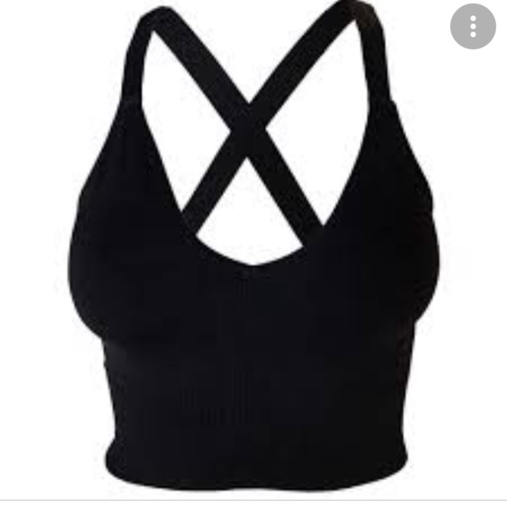 ZARA knit black crop top- backless